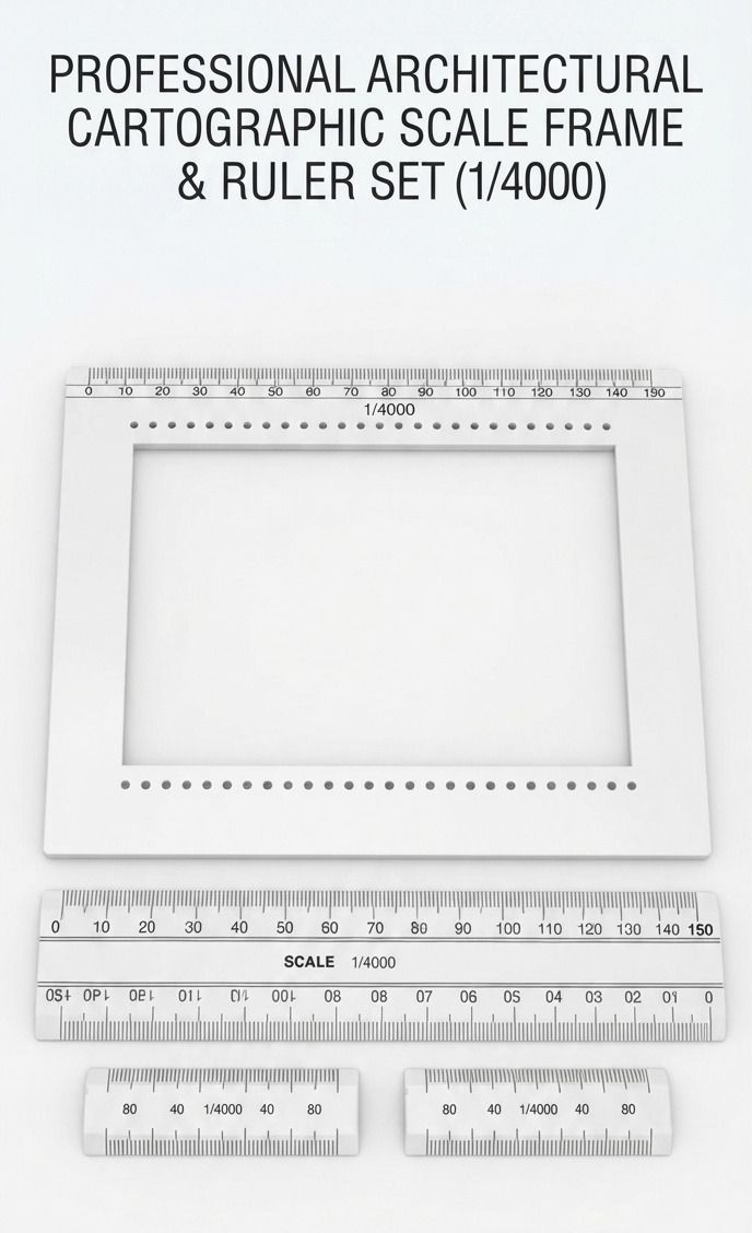 kd enterprises Kanghi & scale & guniya use for patwari division 1/4000 (sat of 4) Ruler-picture-13