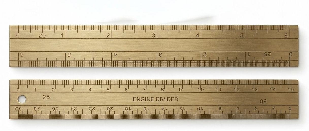 kd enterprises Patwari 1 scale division 20x25 &1 scale division 25x50 full Brass Ruler-picture-12