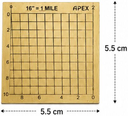 kd enterprises Patwari tankh scale full brass (division 16" =1mill) Ruler-picture-41