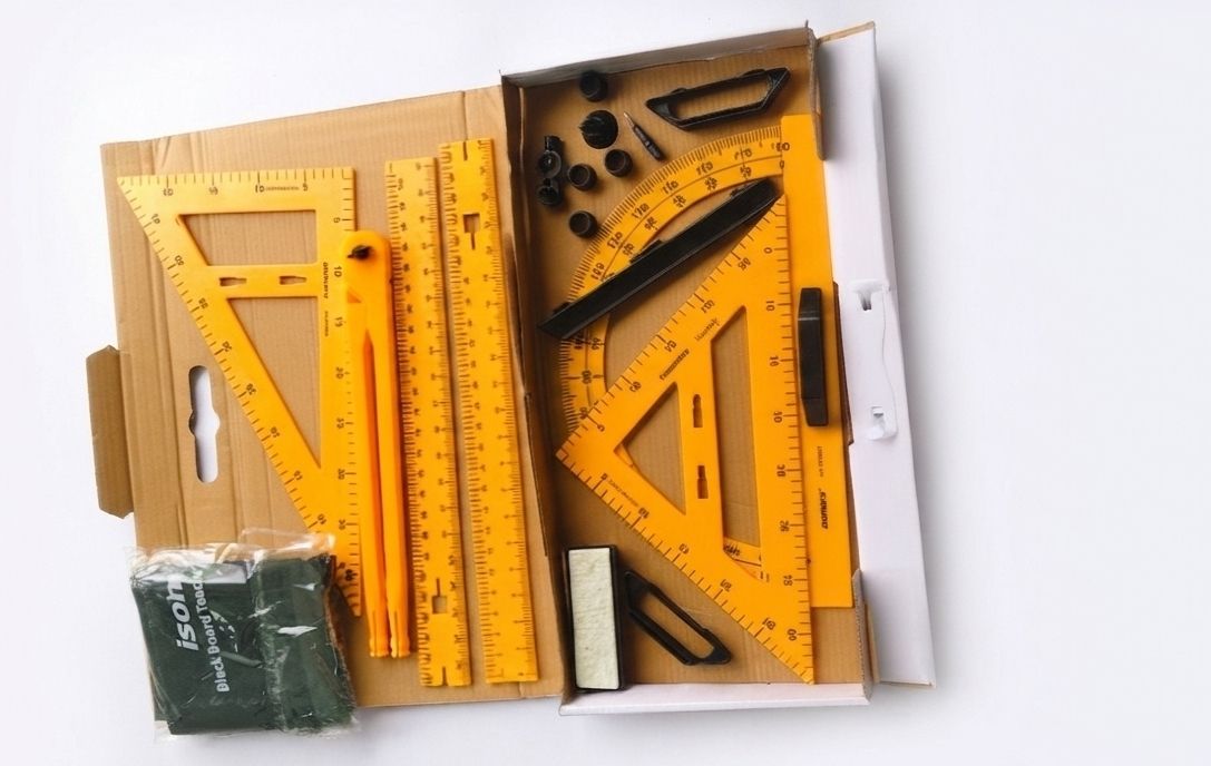 kd enterprises Blackboard Geometry box sat folding roller scale (100cm) Ruler-picture-24