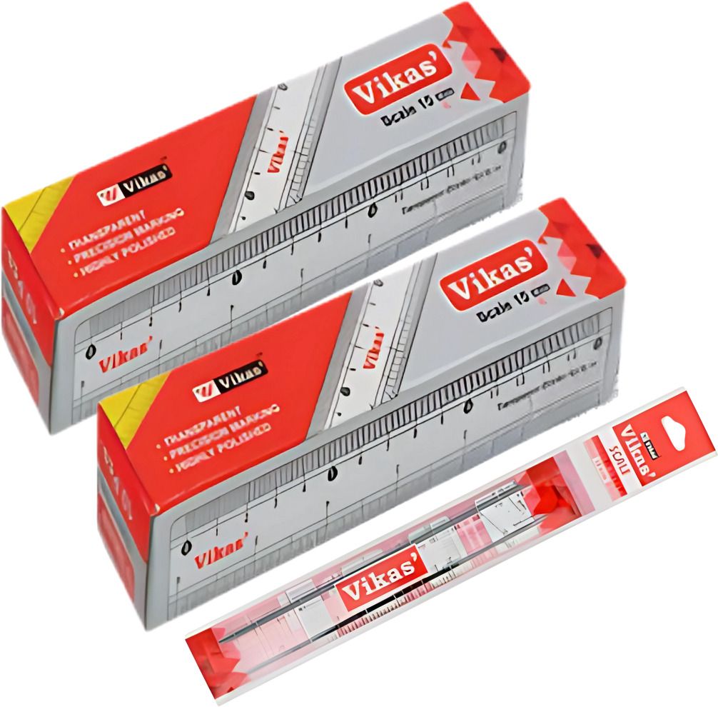 15 cm Plastic Scale – Transparent, Durable, Lightweight, Student Stationery Ruler-image-32