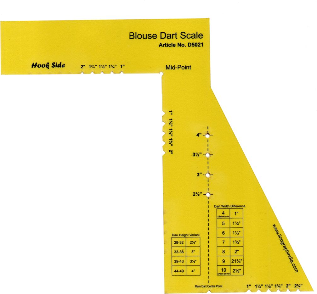 vikurajas Blouse Dart Scale Ruler-picture-17