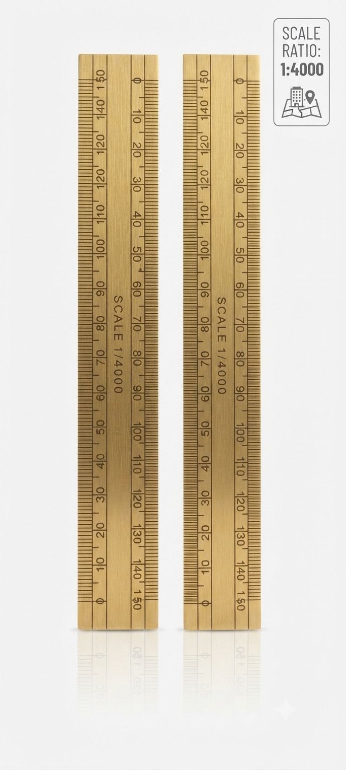 kd enterpieses Scale 1/4000 use patwari & school & college (sat of 2) Ruler-picture-27