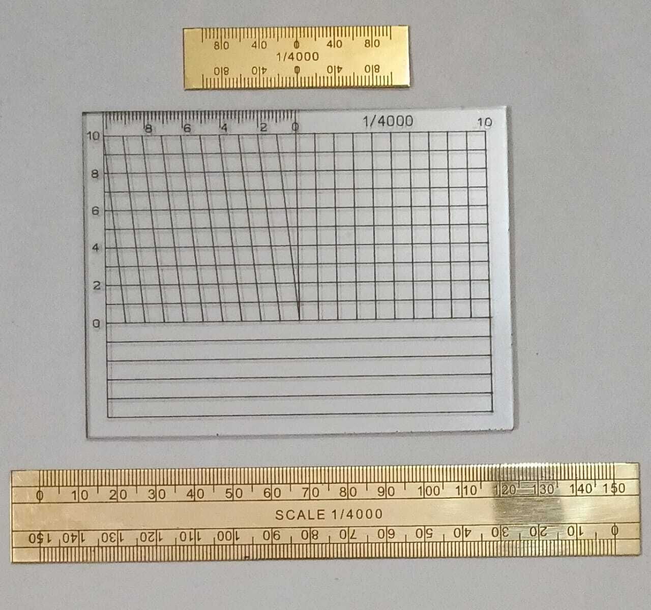 uei PATWARI TAANK OF 1/4000/ SWACHH GUNIYA WITH BRASS SURVEY SCALES Ruler-picture-12