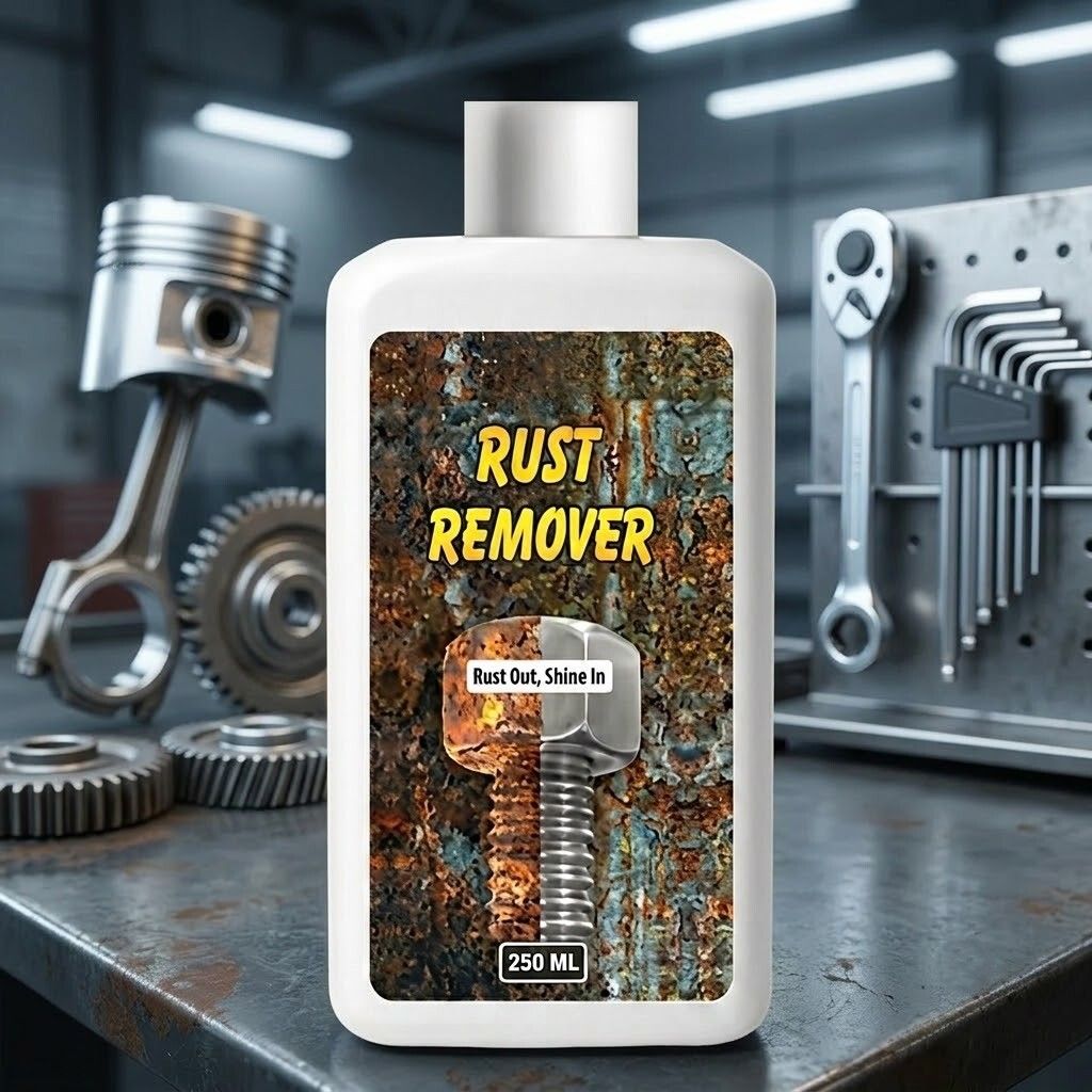 cleonixa Heavy Duty Rust Remover Liquid for Metal Surfaces Iron Rust Cleaner Rust Removal Solution-picture-16