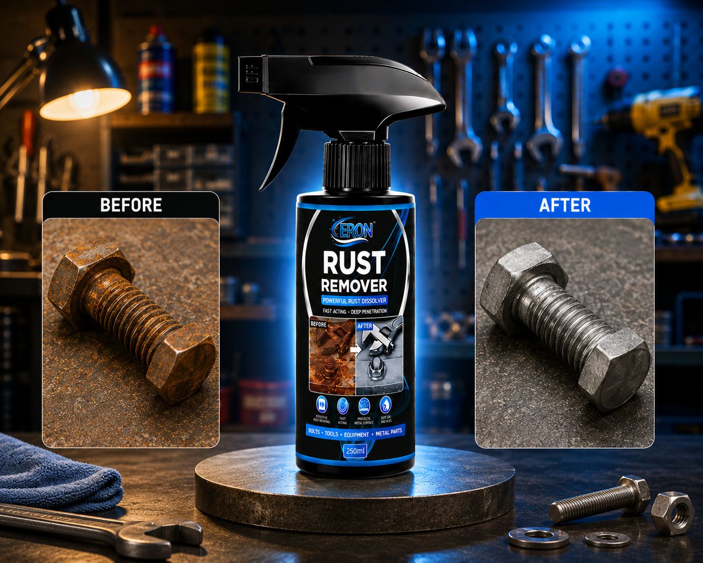 Rust Removal Treatment Liquid Rust Removal Solution with Trigger Spray-image-4