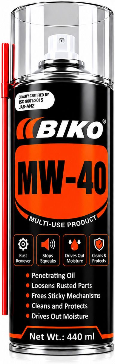 BIKO MW-40 Rust Remover & Anti Rust Spray 200 ml | Multipurpose Lubricant Rust Removal Aerosol Spray-image-41