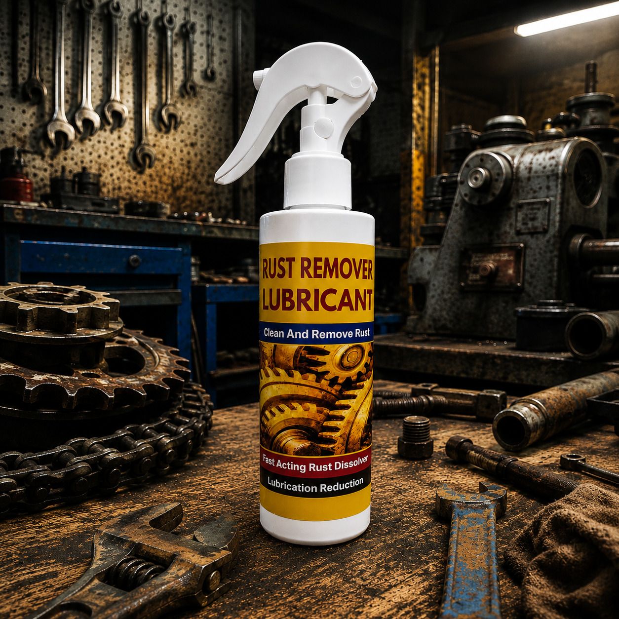zatpatzap Rust Remover Spray Metal Cleaner Corrosion Stain Penetrating Lubricant Rust Removal Solution with Trigger Spray-picture-47