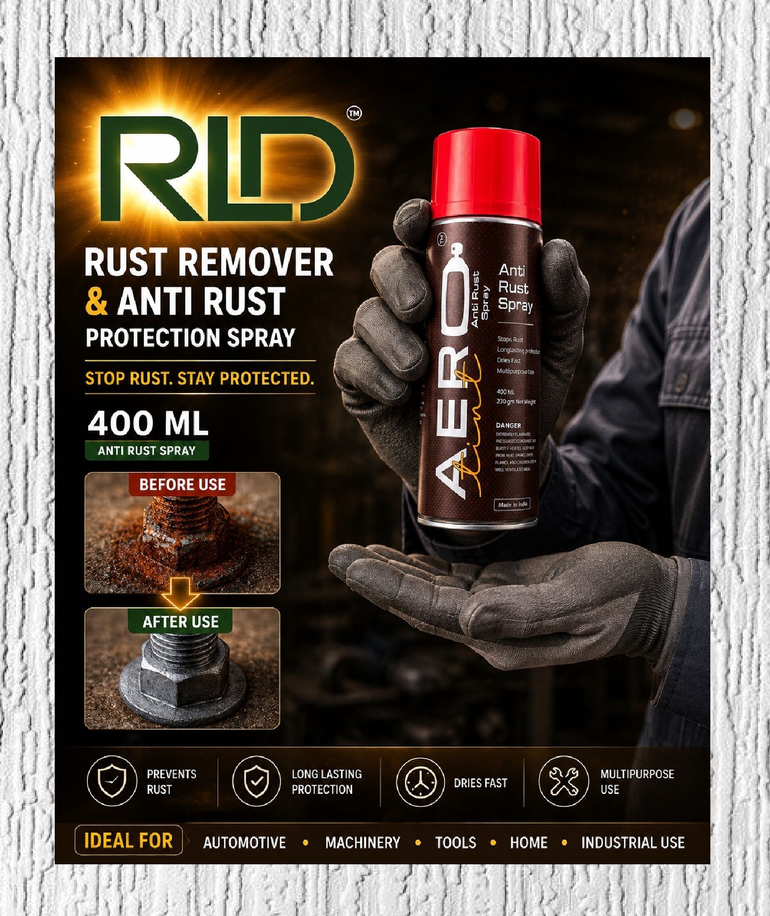 rld Anti Rust Spray | Rust Remover & Rust Protection Spray (R1*)| Rust Removal Aerosol Spray-picture-41