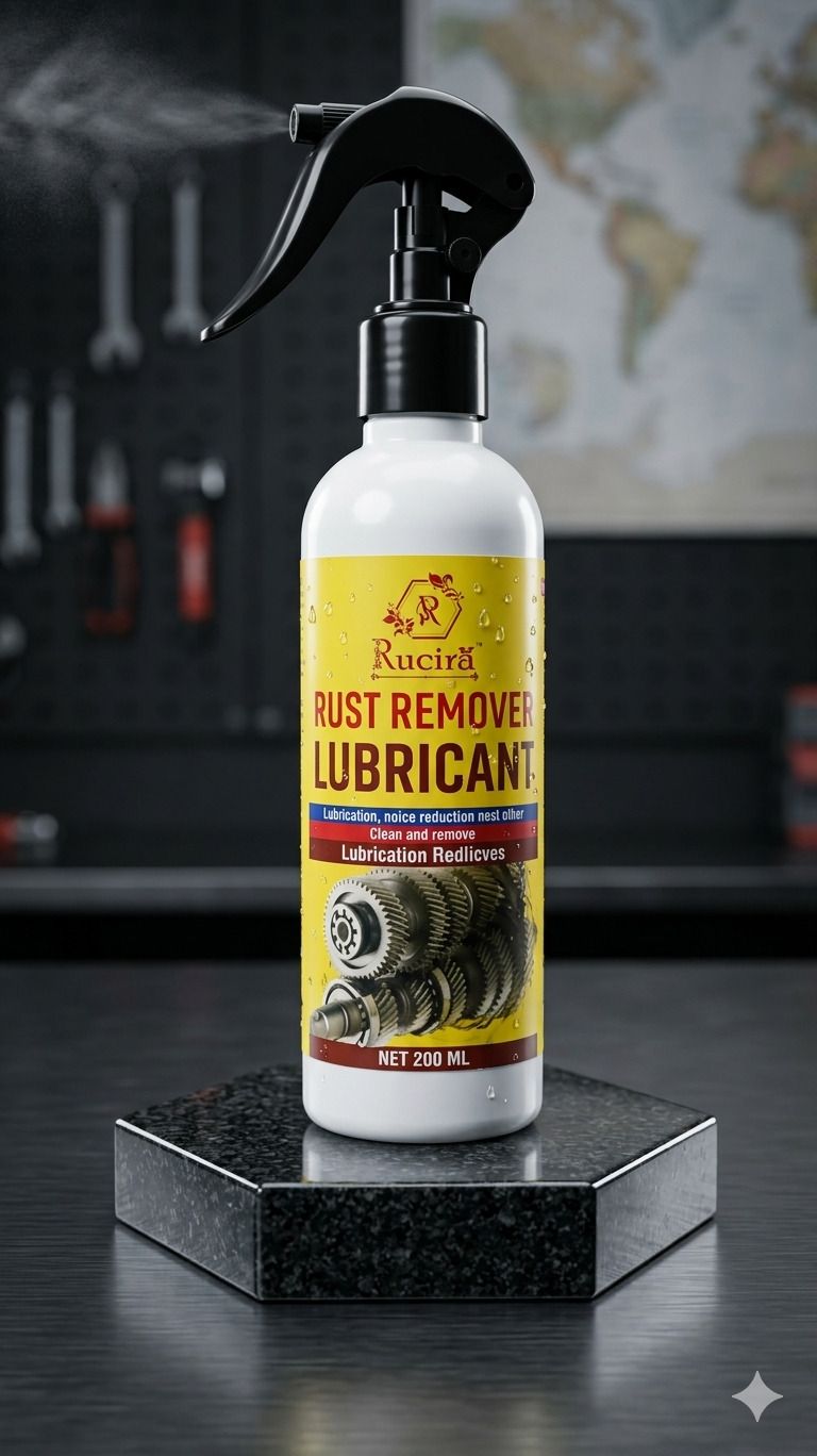 Rust Remover Lubricant Spray Rust Removal Solution with Trigger Spray-image-2
