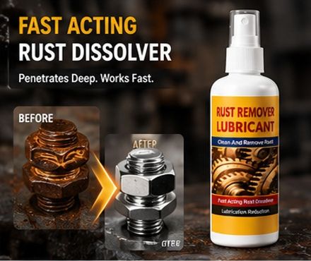 olganexvol High Performance Rust Cleaner with Deep Penetration Formula Rust Removal Solution with Trigger Spray-picture-11