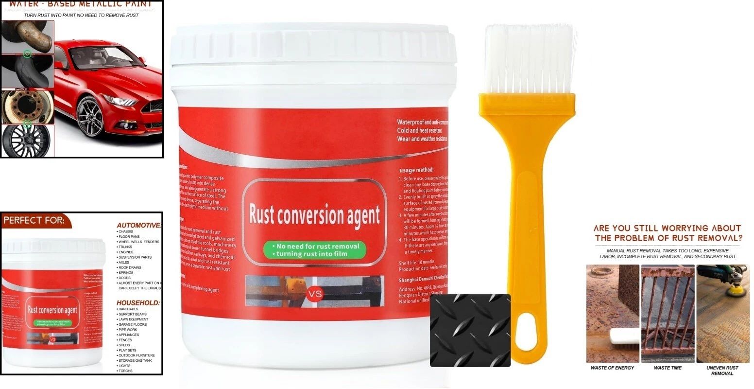 Rust Prevention Coating Paint for Iron Gates, Railings & Steel Structures Rust Removal Solution-image-15