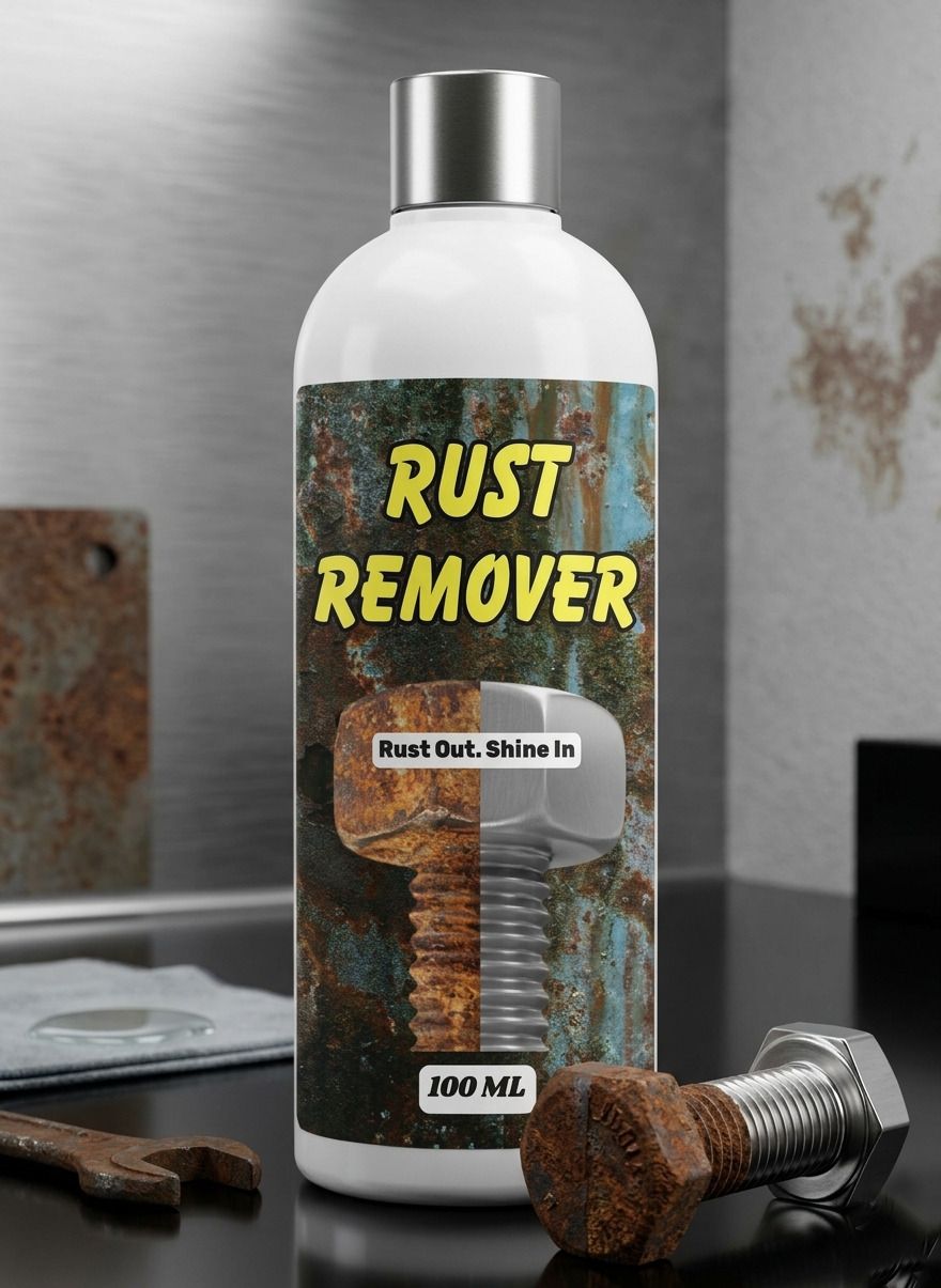 Rust Remover Liquid 100ml for Metal Tools Bike Car Parts Fast Cleaner Rust Removal Solution-image-30