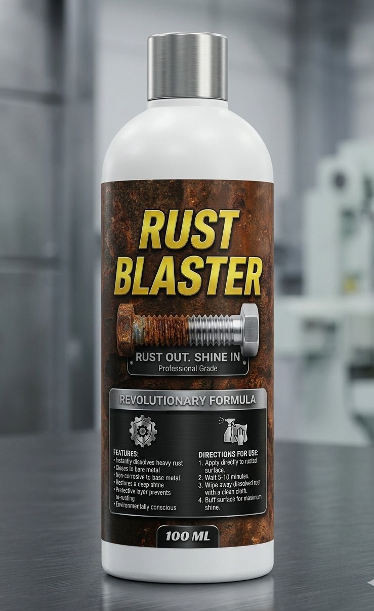 100ml Rust Remover Solution for Iron Steel Surface Stain Cleaner Rust Removal Solution-image-45
