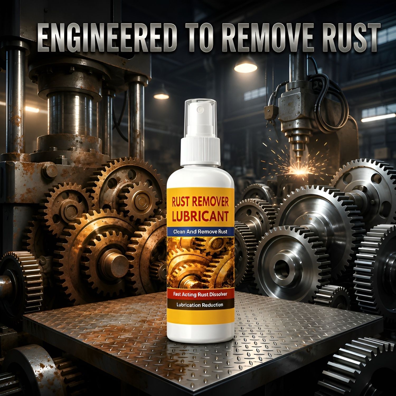 a d solanki Heavy Duty Rust Remover & Lubricant Spray for Gears, Tools and Metal Surfaces Rust Removal Solution with Trigger Spray-picture-12