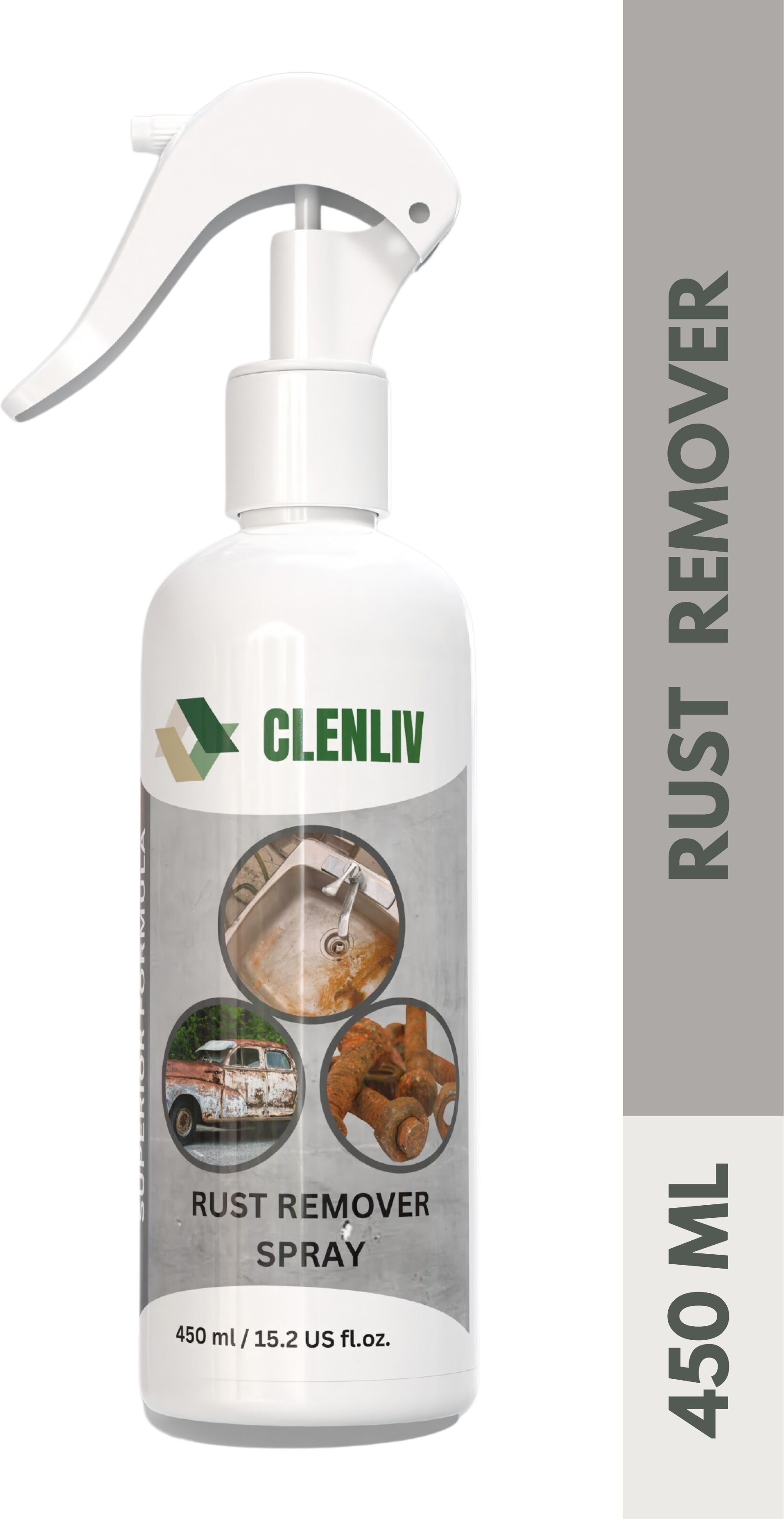 Rust Remover Spray for Iron, Steel, Metal | Clean & Protect | Rust Removal Solution with Trigger Spray-image-32