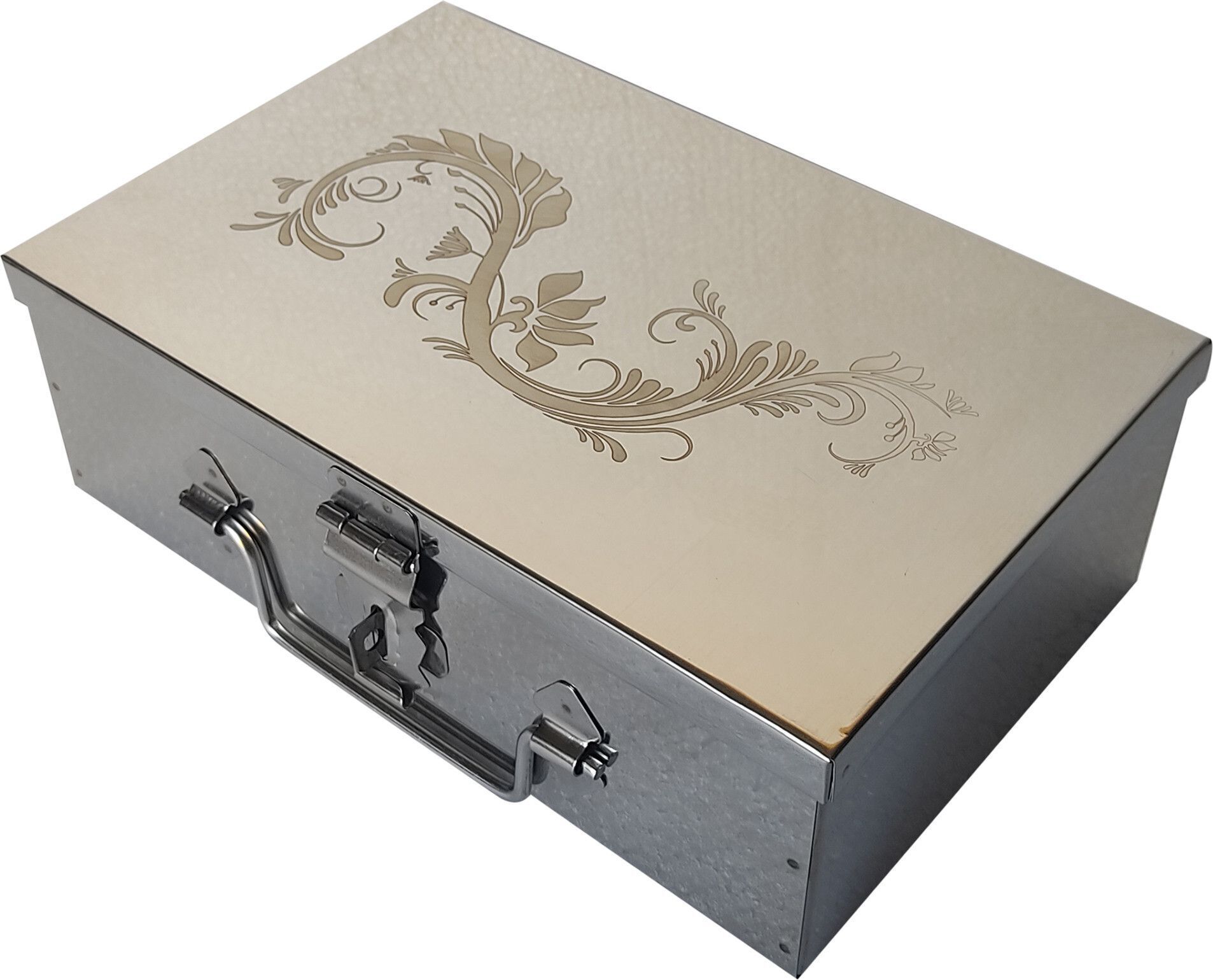 Safe Locker Storage Boxes For Cash,Jewelry Box 9 inch With Laser Print Design Safe Locker-image-44