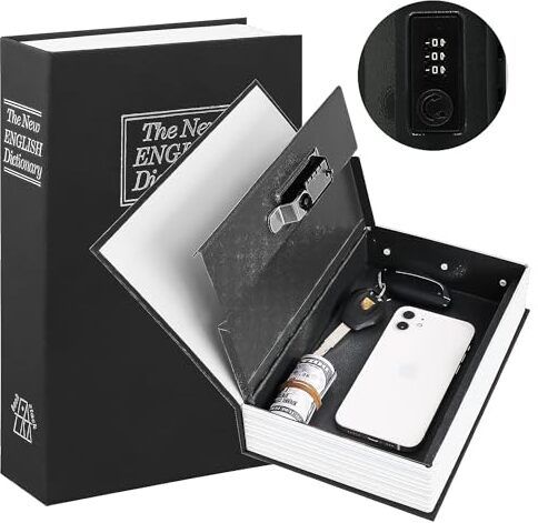 greva Book Locker Dictionary Hidden Safe with 3-Digit Combination Lock Safe Locker-picture-47