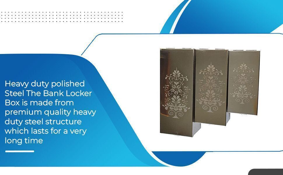 Flower Print 3pc set jewelary cash safe locker box Safe Locker-image-34
