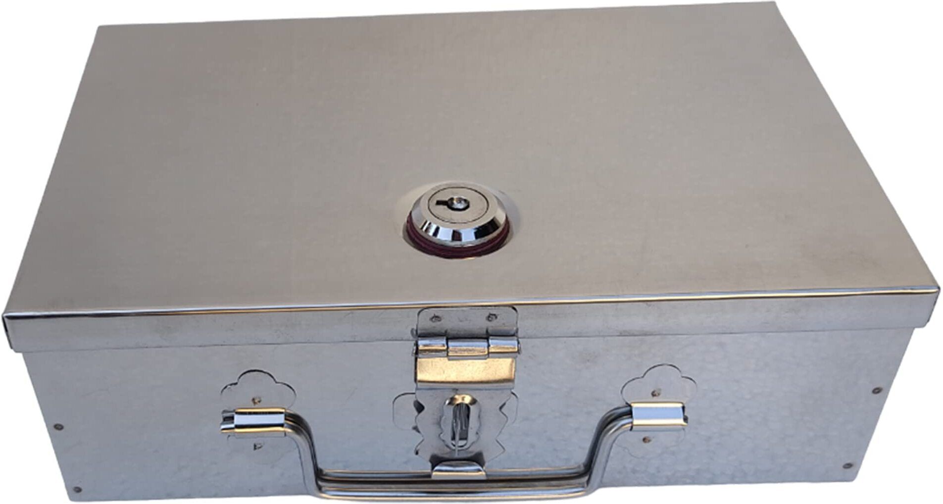 ginoset Storage Box Home, Office, Hotel, Bank Size-10 Inch with Lock & 2 key Safe Locker-picture-20