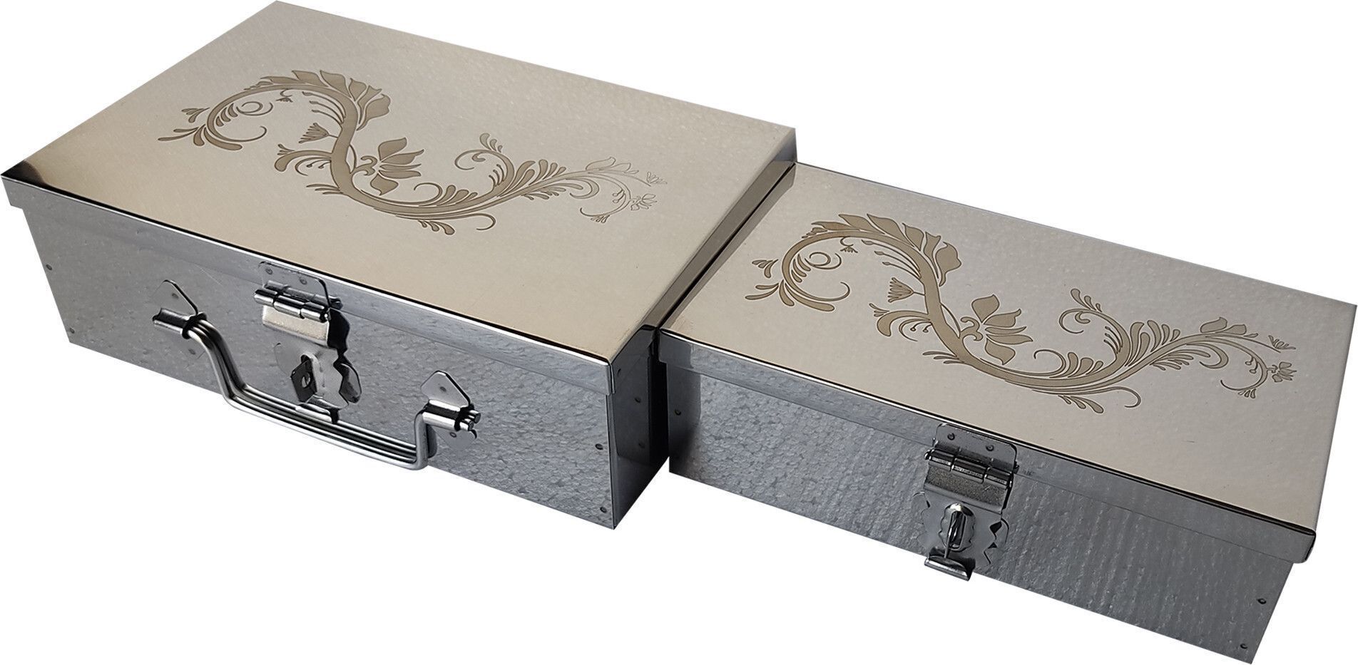 Safe Locker Storage Box For Cash,Jewelry Box 8 & 9 inch With Laser Design Safe Locker-image-43