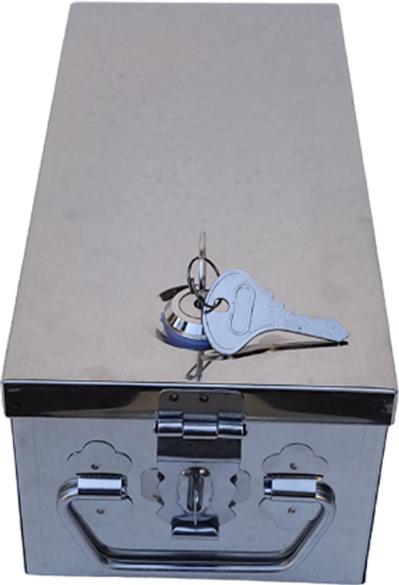 safnix Steel jewellery,Cash Peti, Safe Locker Box 10 inch With pre fited lock & 2 key Safe Locker-picture-10