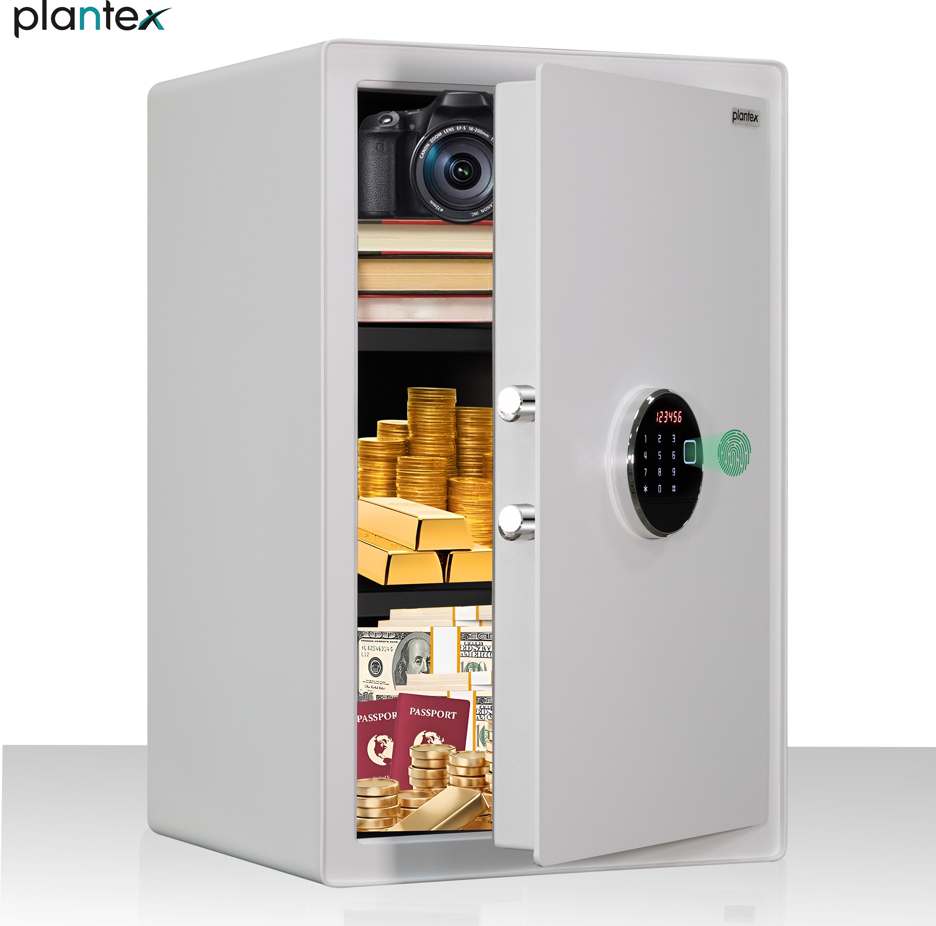 plantex Safe Locker for Home/Digital Locker with Touch Keypad & Biometric -82 Ltr Safe Locker-picture-24