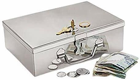safe locker box Home,Office,Hotel,Bank All use Size-8 Inch With Lock And 2 key Safe Locker-image-34