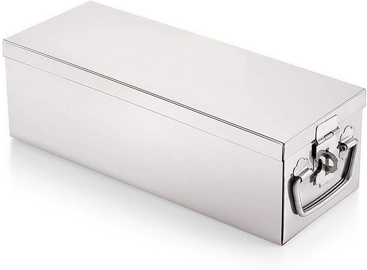 8 Inch Steel Locker Box Home,Office Bank Use Cash Peti Jewellery Box Safe Locker-image-18