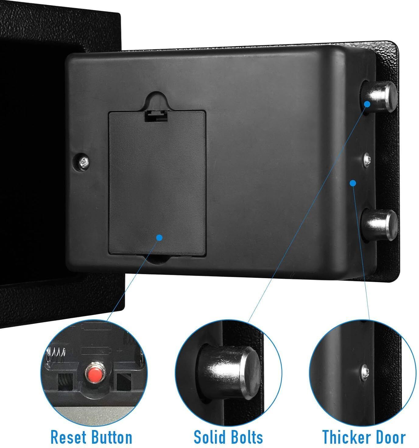 d+one Steel Electronic Safe Locker with Digital Keypad for Cash, Jewellery & Documents Safe Locker-picture-48