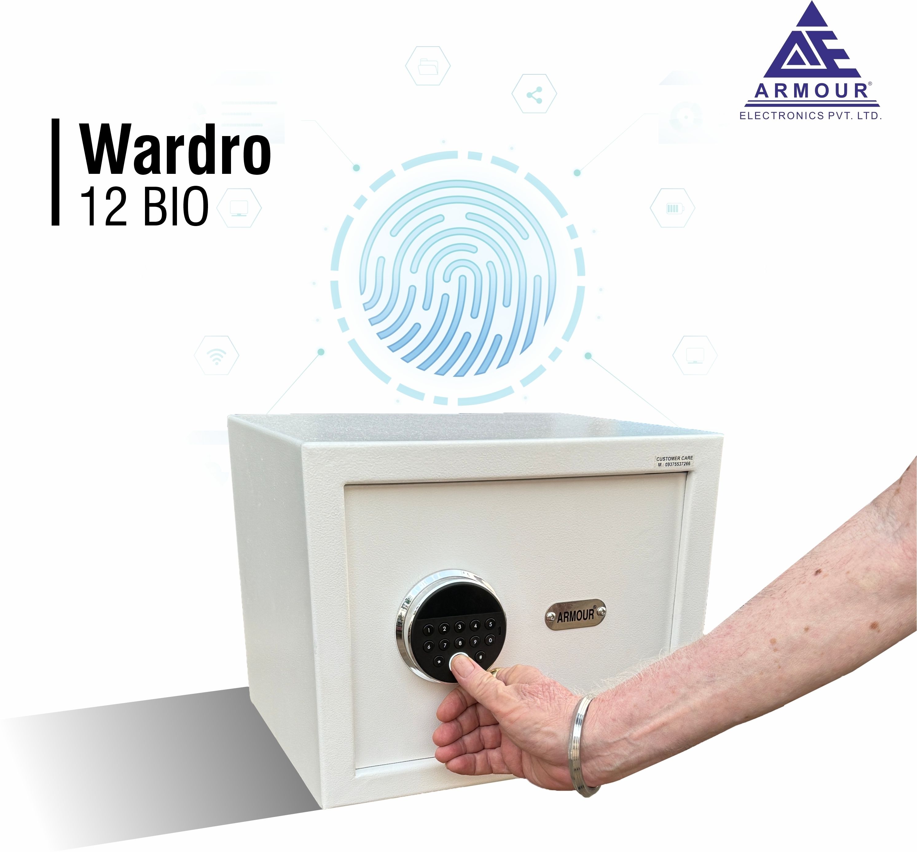 armour 29 Liters Digital Electronic Safe lockers with Touch Keypad Lock & Fingerprint Safe Locker-picture-17