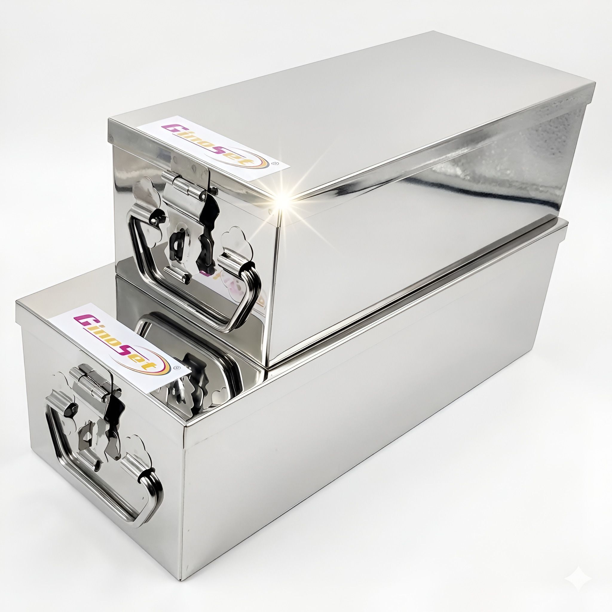 safenix Set of 2 Cash Locker Box 10 & 12 Inch Storage Jewellery Box cash peti puja Safe Locker-picture-45