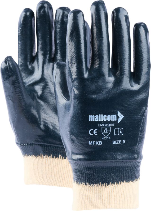 MFKB 240 GSM Cotton Interlock Cut n Stitch Medium Coated Nitrile Safety Glove Nitrile Safety Gloves-image-6