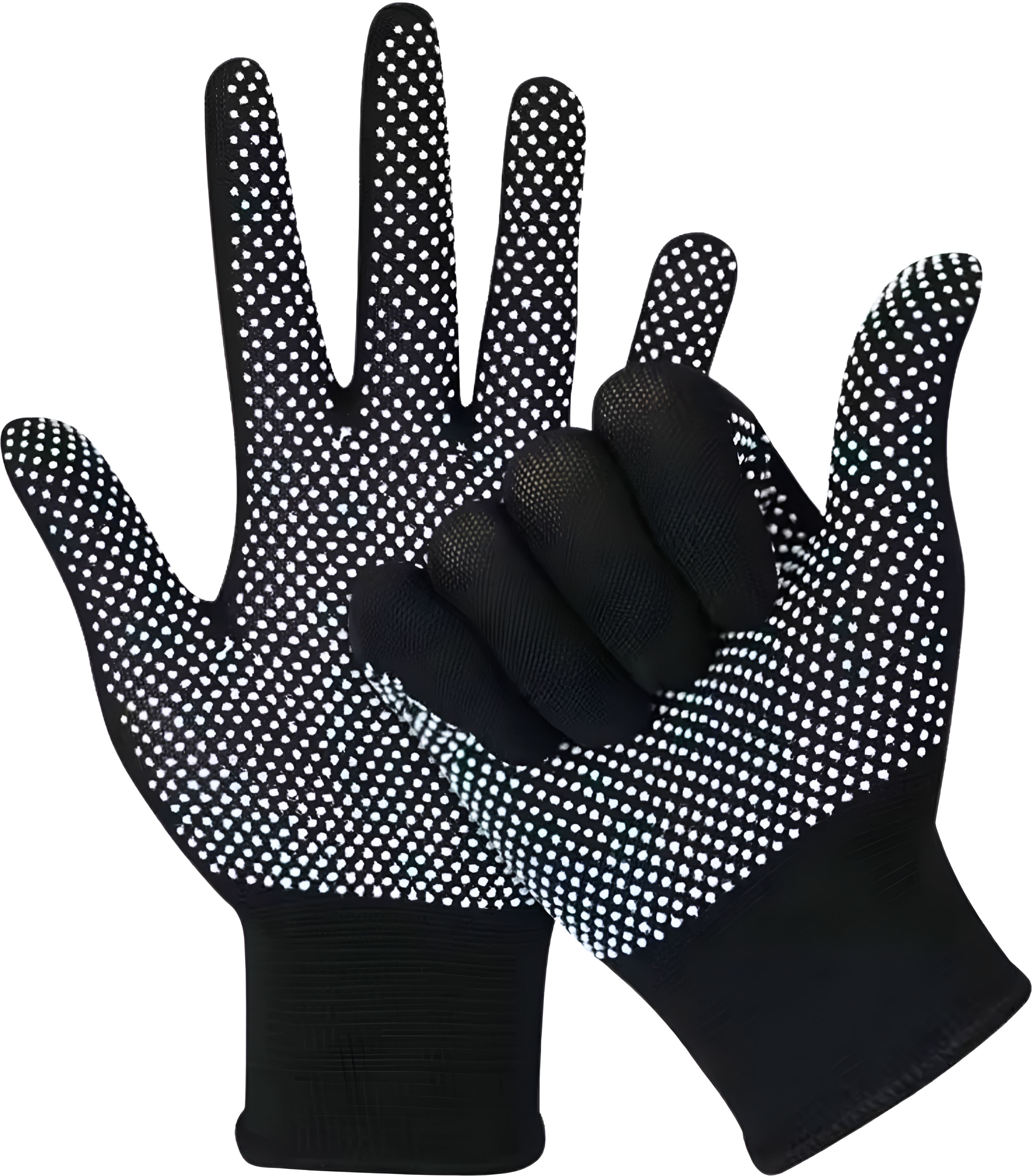 fuezone Gardening Gloves with PVC Dot Breathable Anti-Slip Work Gloves for Men & Women Nylon, Latex Safety Gloves-picture-10