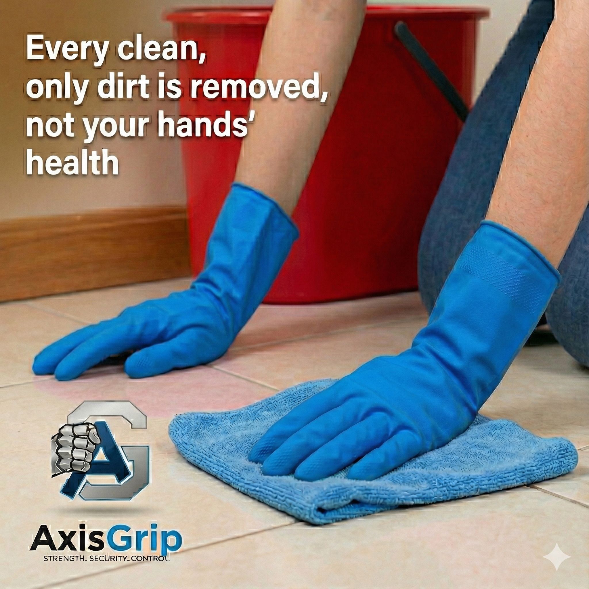 Heavy-Duty Blue Household Gloves for Dishwashing,Kitchen,Bathroom&Cleaning Rubber Safety Gloves-image-42
