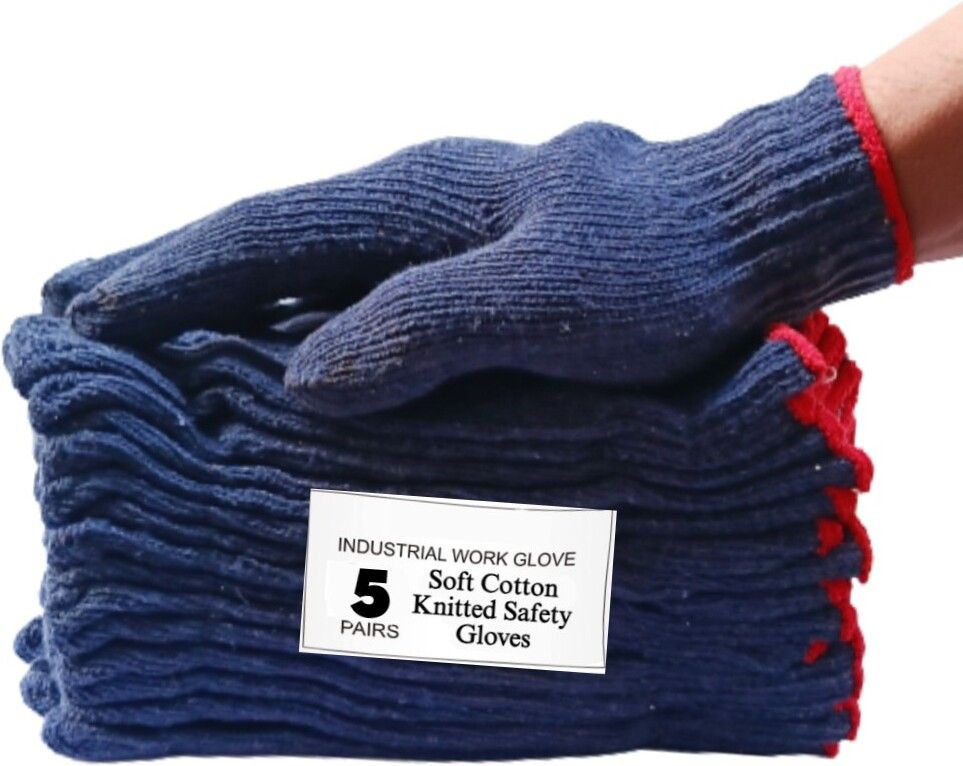 donizard Soft Cotton Knitted Protection Grip Work Gloves Mechanic Industrial Gardening PolyesterSafety Gloves-picture-30
