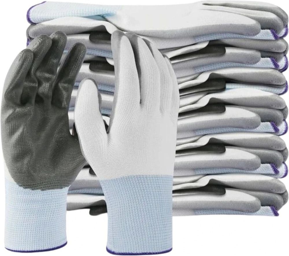 donizard 20 PAIR Anti Cut Resistant Safety Hand Gloves Cut-Proof Protection Nylon, Rubber Safety Gloves-picture-0