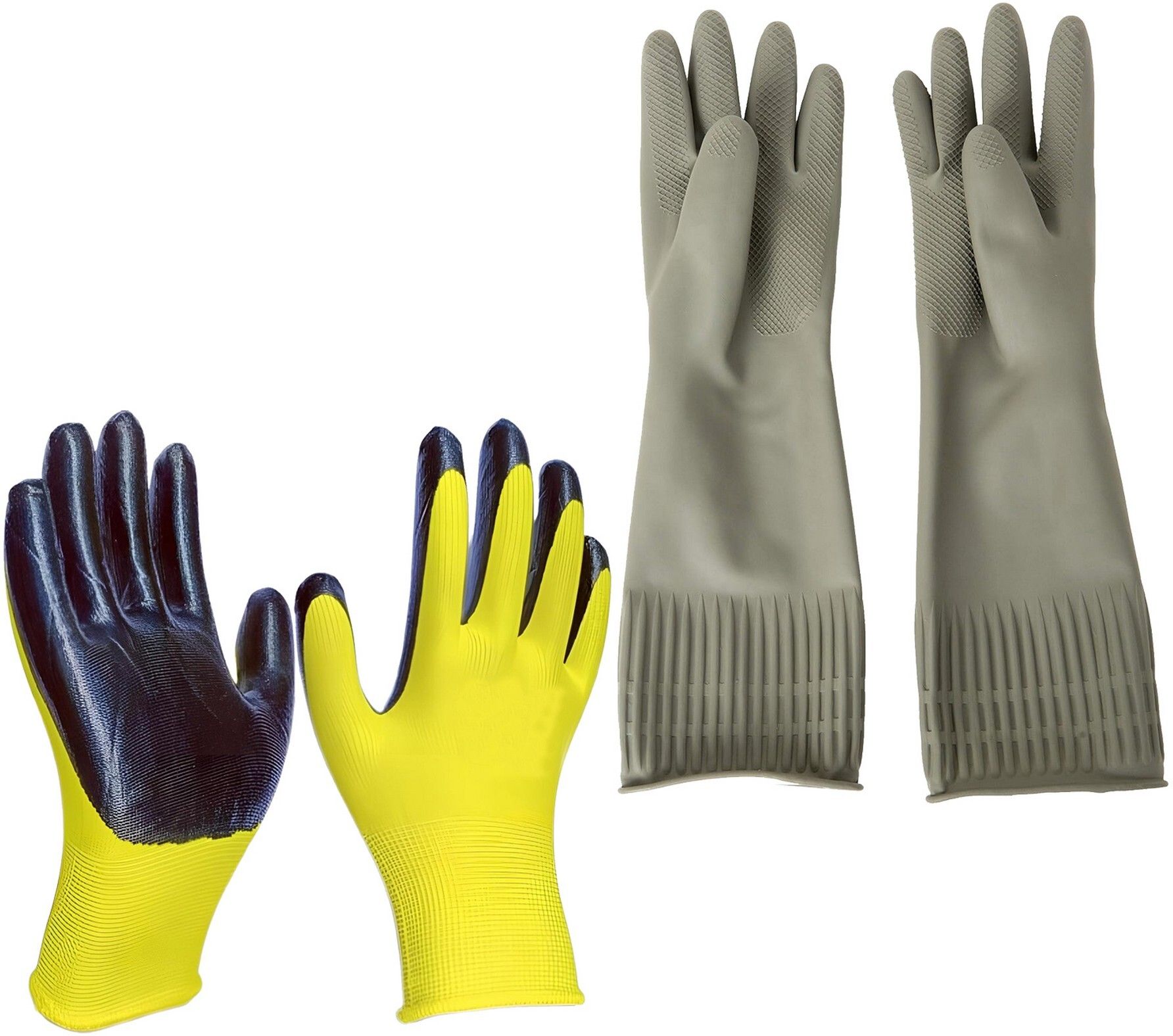 Nitrile Coated Industrial Safety Hand Gloves | Long Sleeve Cleaning Gloves K7 Baseball Gloves-image-42