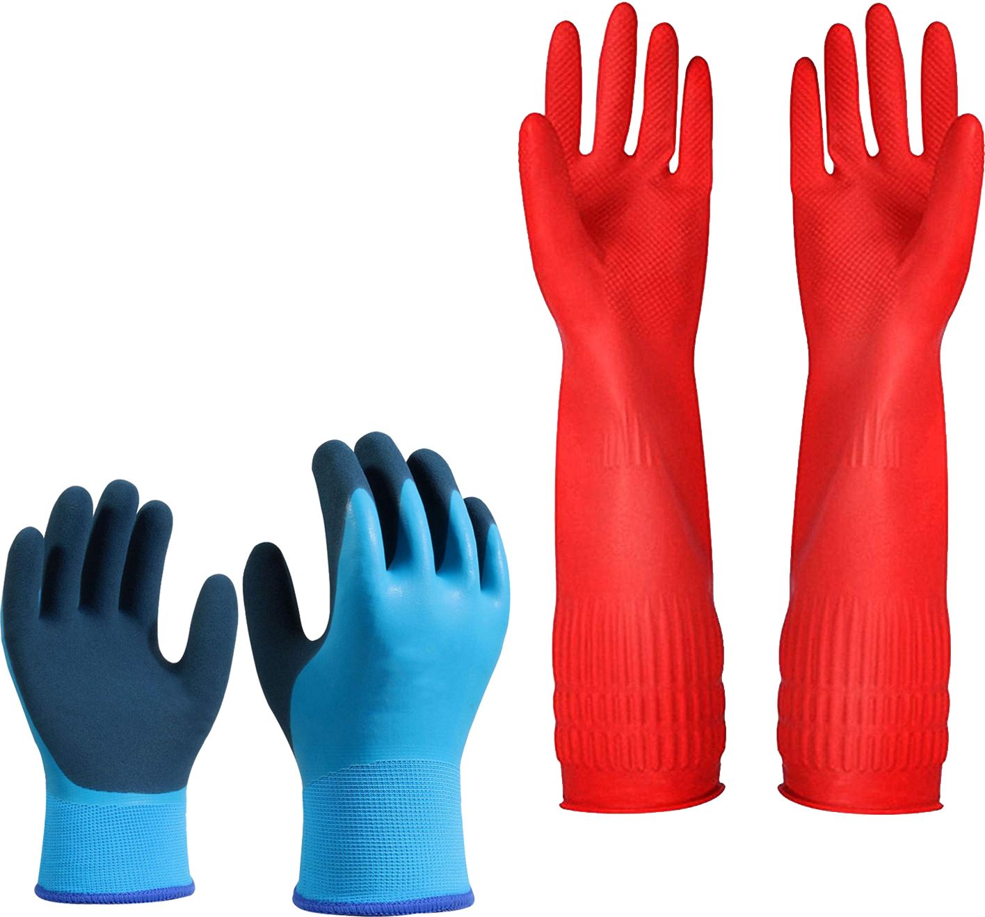 Rubber Hand Gloves for Dishwashing, Car Washing, Gardening, Chemical Handling K1 Climbing Gloves