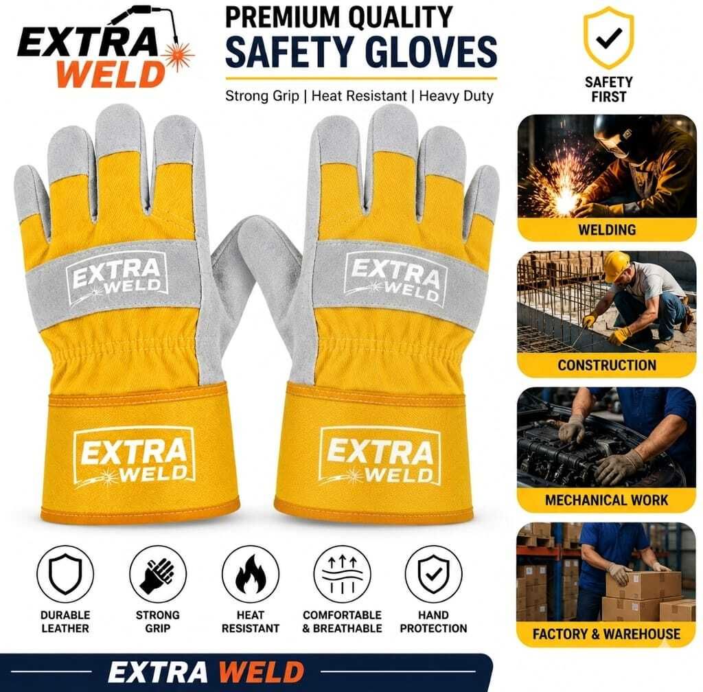 WELDING HAND GLOVES PS 261D Leather Safety Gloves-image-21