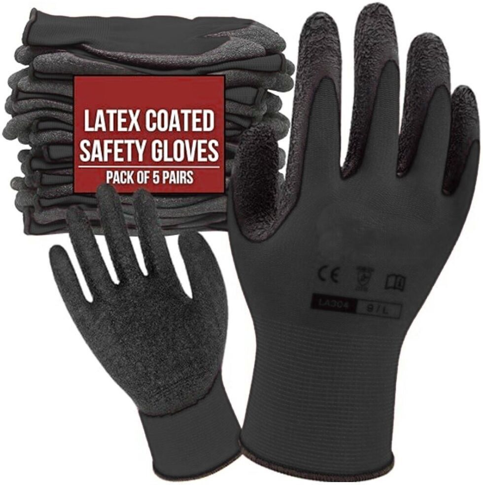 donizard Multipurpose Heavy Duty Reusable Coated Safety Industrial Contraction Working Latex, SyntheticSafety Gloves-picture-29