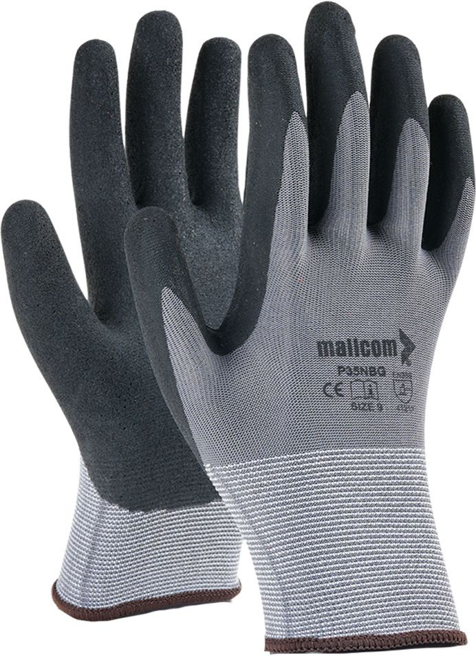 P35NBG Polyester Seamless Liner Coated Sandy Finish Nitrile Safety Glove (Pack of 12) Nitrile, Polyester Safety Gloves-image-25