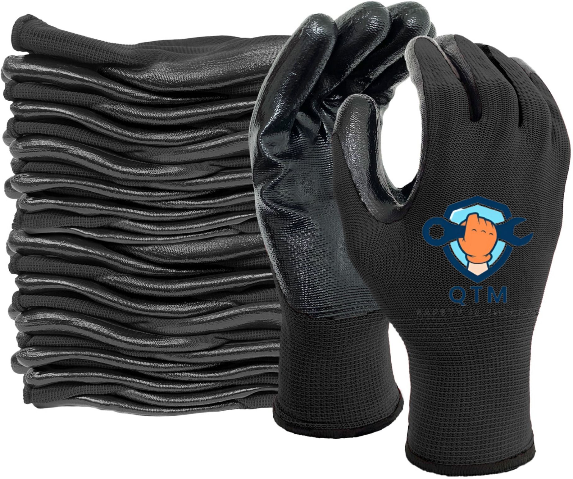 5 Pair Multipurpose Daily Use Reusable Washable Grip Coating Anti Cut Resistant Nitrile Safety Gloves-image-18