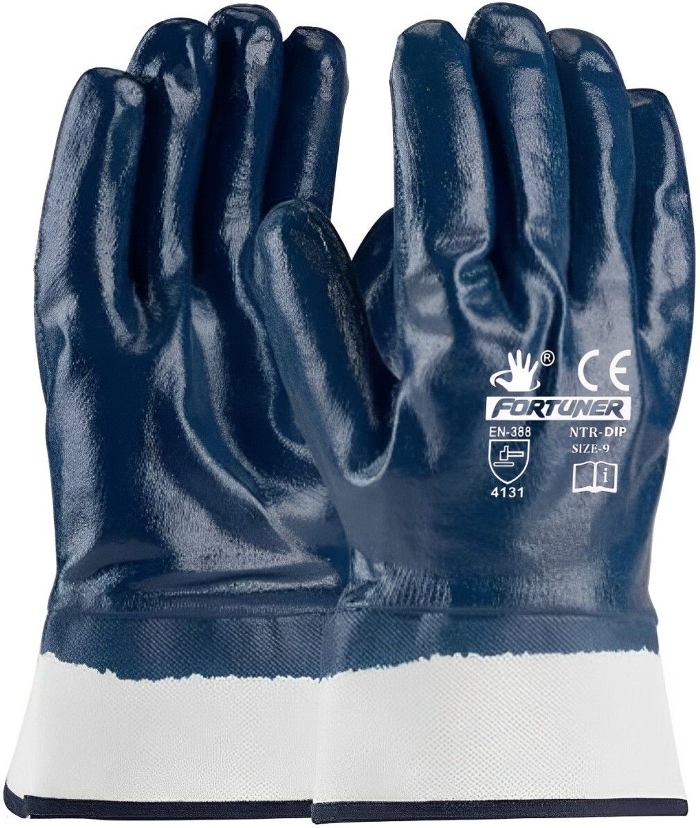 Nitrile Fully Dipped Cuff Safety Gloves 1 Pair Heavy Duty Nitrile Safety Gloves-image-21