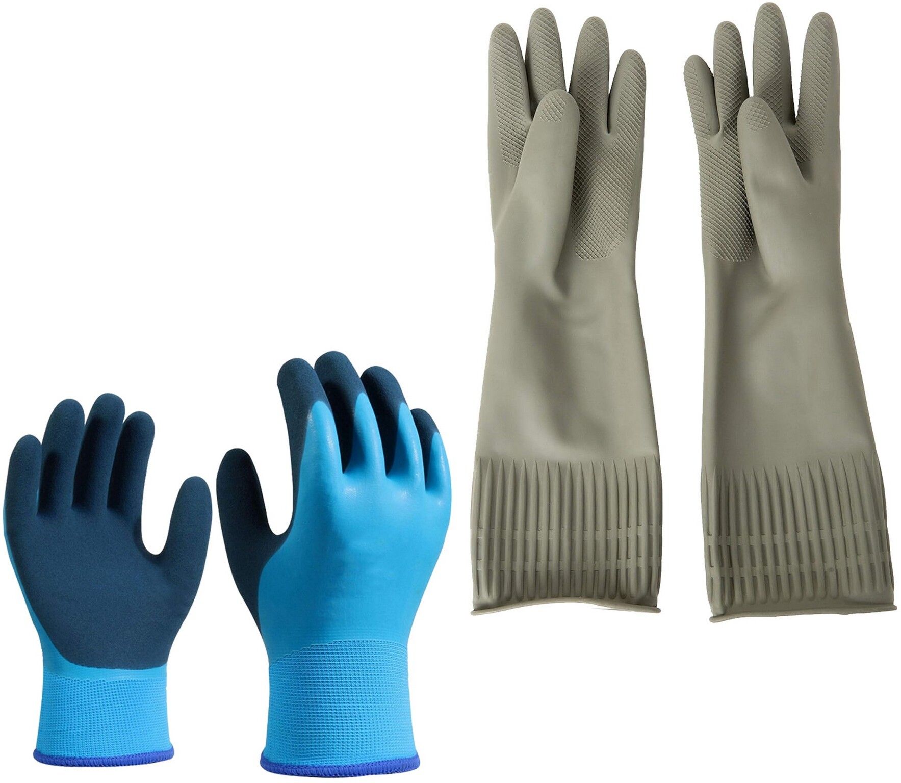 hm evotek Long Hand Rubber Gloves for Cleaning, Gardening, Anti Cut & Heat Resistant K8 Baseball Gloves-picture-16