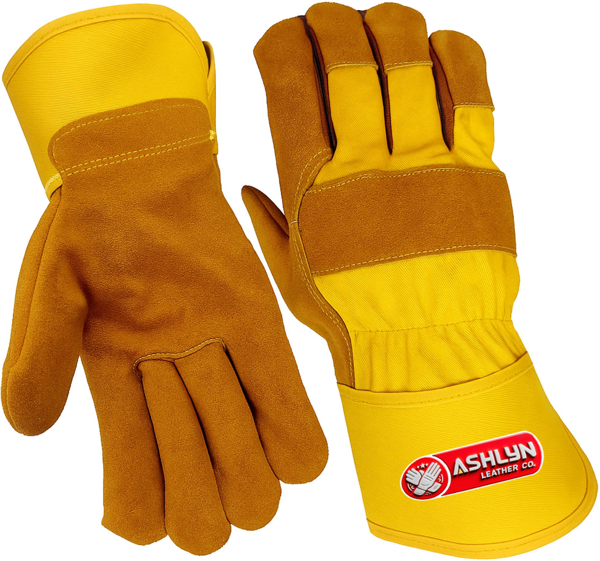 Yellow Welding Gloves Heat Cut Wear Tear Resistant Industrial 10 Inch Leather Safety Gloves-image-28