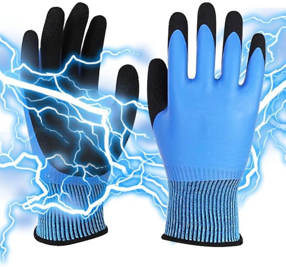 220V Resistance Non-slip Safe Electrical Multi Purpose Gloves Nitrile, Nylon Safety Gloves-image-21