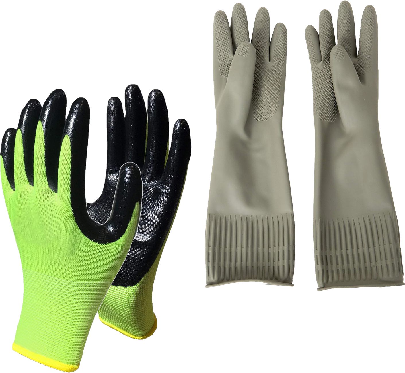rbgiit Rubber Hand Gloves for Dishwashing, Car Washing, Gardening, Chemical Handling K4 Golf Gloves-picture-12