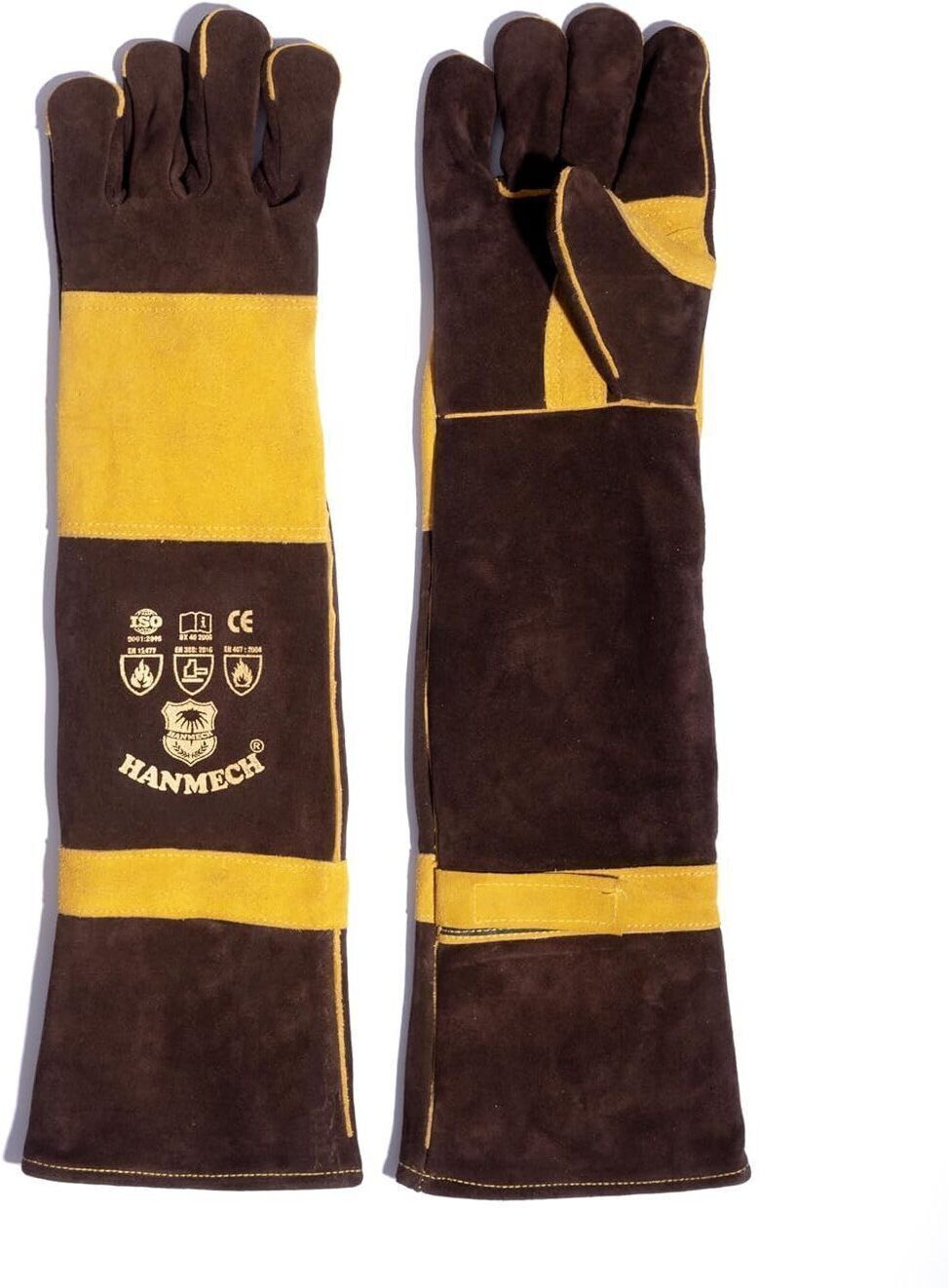 MultiGuard Leather Gloves Multi-Purpose Protection for Snake bite (14 Inch) Leather Safety Gloves-image-12