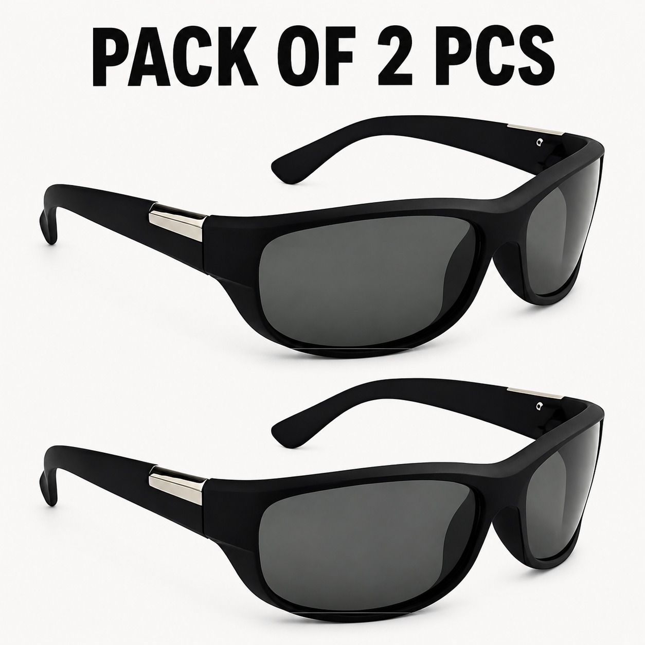 buwch 2 PCS PACK - SMOKE- EP 107 ST STYLISH SAFETY SUNGLASS FOR OUTDOOR UNISEX STYLISH SAFETY SUNGLASS, DRIVING MULTI-PURPOSE, ANTI-GLARE INDUSTRIAL Laboratory, Power Tool, Wood-working Safety Goggle-picture-1